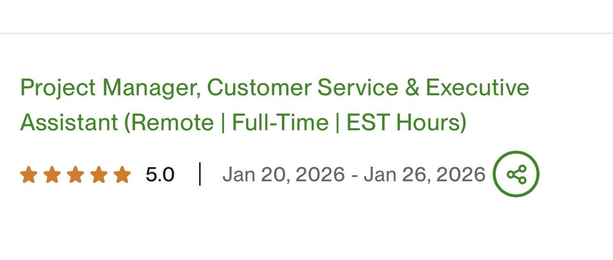 Upwork client review 3